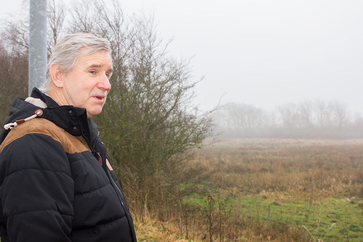 Også de nærliggende naturarealer er hård ramt under skybrud.